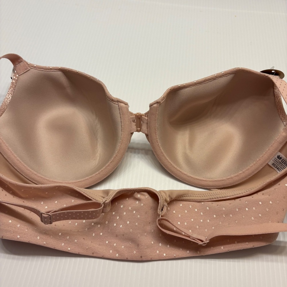 Wacoal Back Appeal Front Close T-Shirt Bra Womens 36C Sand Underwire 853403 NEW - Picture 6 of 7